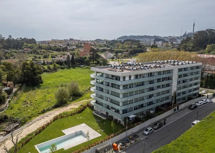 公寓 Hostwise - Modern Flat W/ Balcony, Garage & Pool *